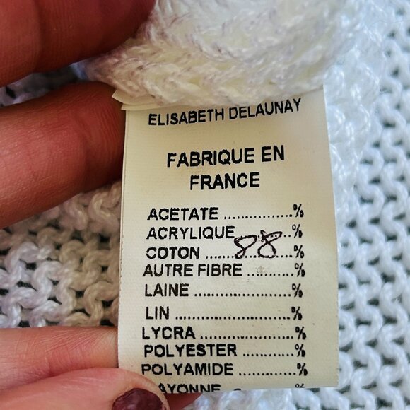 Elisabeth Delaunay Mesh Sweater Tunic (size M) - Picture 9 of 12